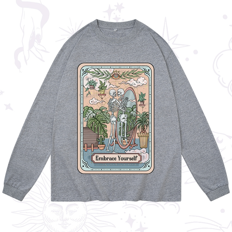 Purplehecate The Embrace Yourself Tarot Long Sleeve T-Shirt