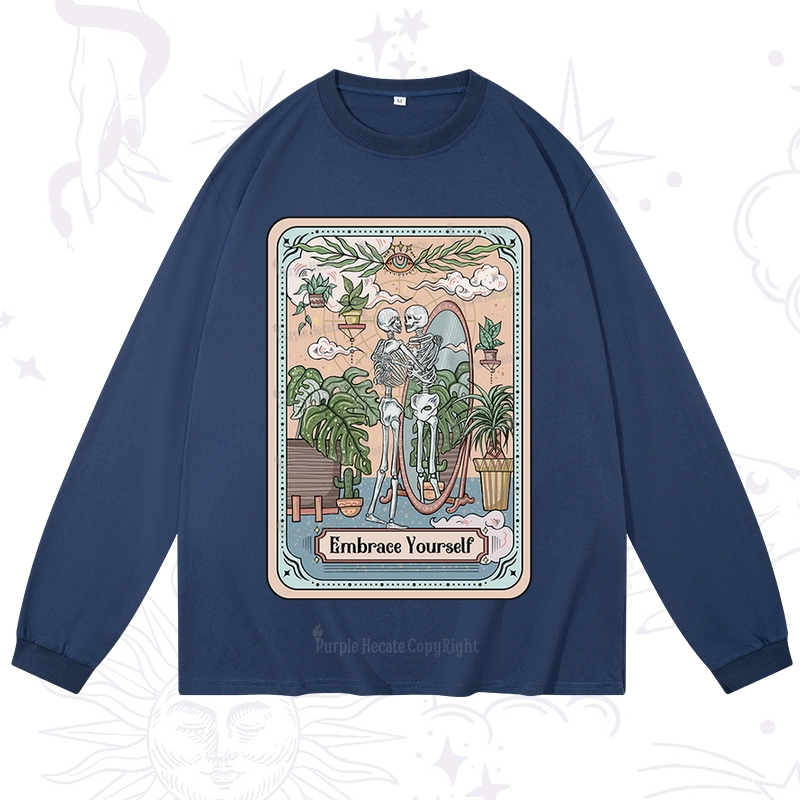 Purplehecate The Embrace Yourself Tarot Long Sleeve T-Shirt