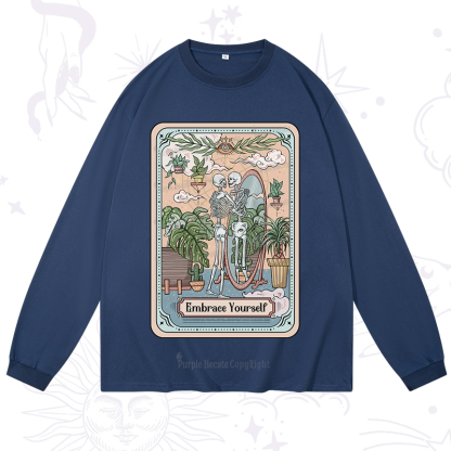 Purplehecate The Embrace Yourself Tarot Long Sleeve T-Shirt