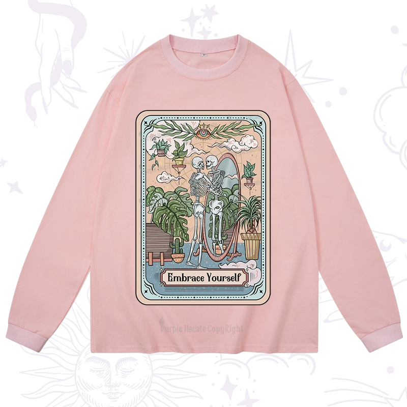 Purplehecate The Embrace Yourself Tarot Long Sleeve T-Shirt