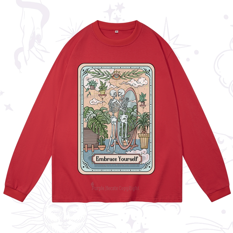 Purplehecate The Embrace Yourself Tarot Long Sleeve T-Shirt