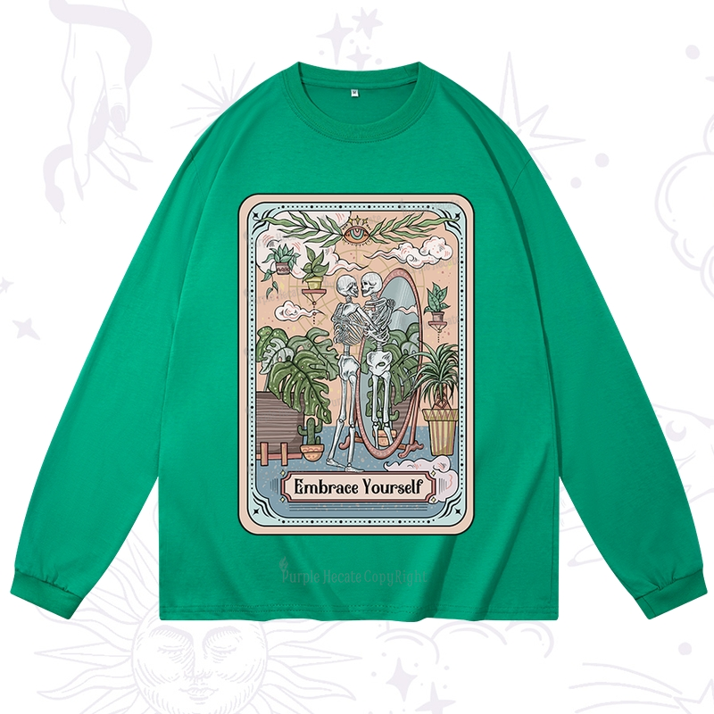 Purplehecate The Embrace Yourself Tarot Long Sleeve T-Shirt