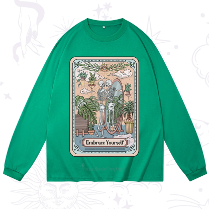 Purplehecate The Embrace Yourself Tarot Long Sleeve T-Shirt