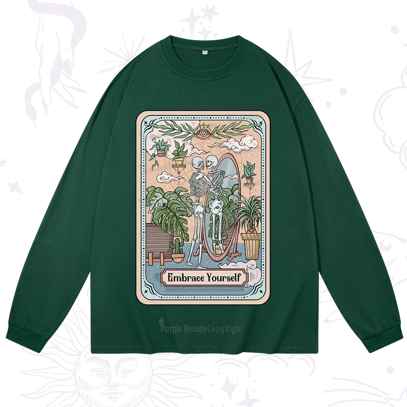Purplehecate The Embrace Yourself Tarot Long Sleeve T-Shirt