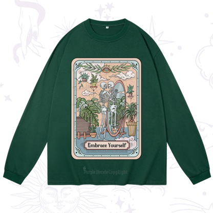 Purplehecate The Embrace Yourself Tarot Long Sleeve T-Shirt