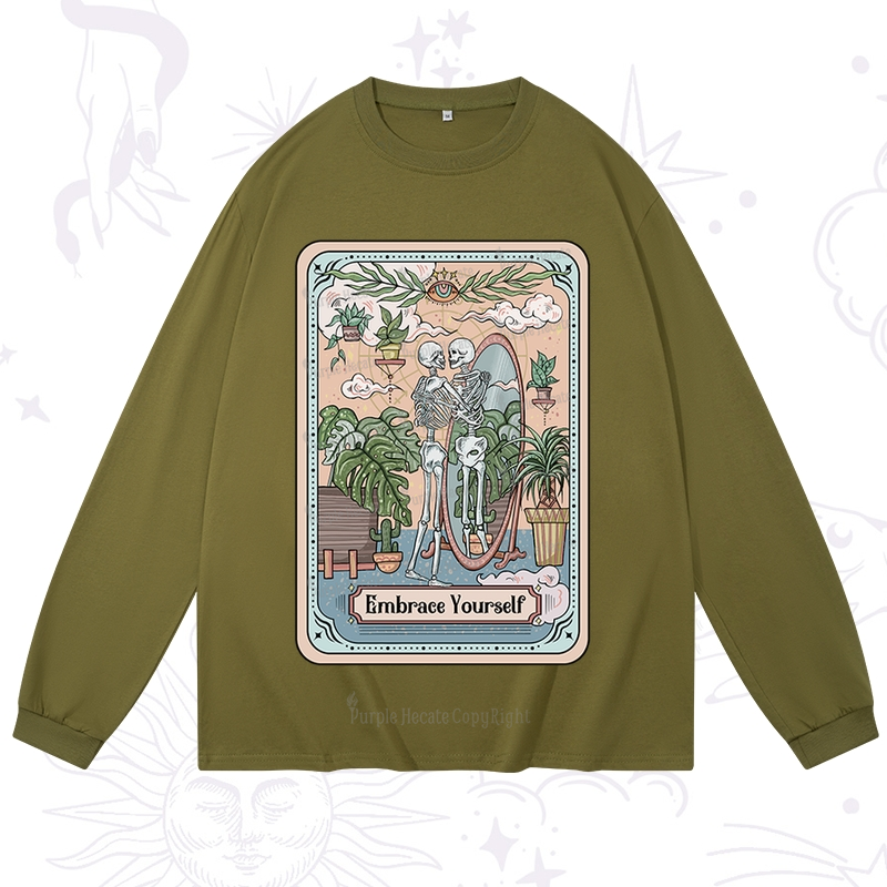 Purplehecate The Embrace Yourself Tarot Long Sleeve T-Shirt