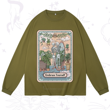 Purplehecate The Embrace Yourself Tarot Long Sleeve T-Shirt