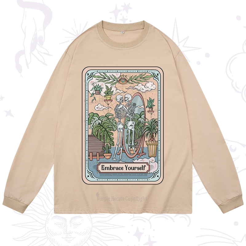 Purplehecate The Embrace Yourself Tarot Long Sleeve T-Shirt