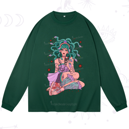 Purplehecate Gorgon Medusa Long Sleeve T-Shirt