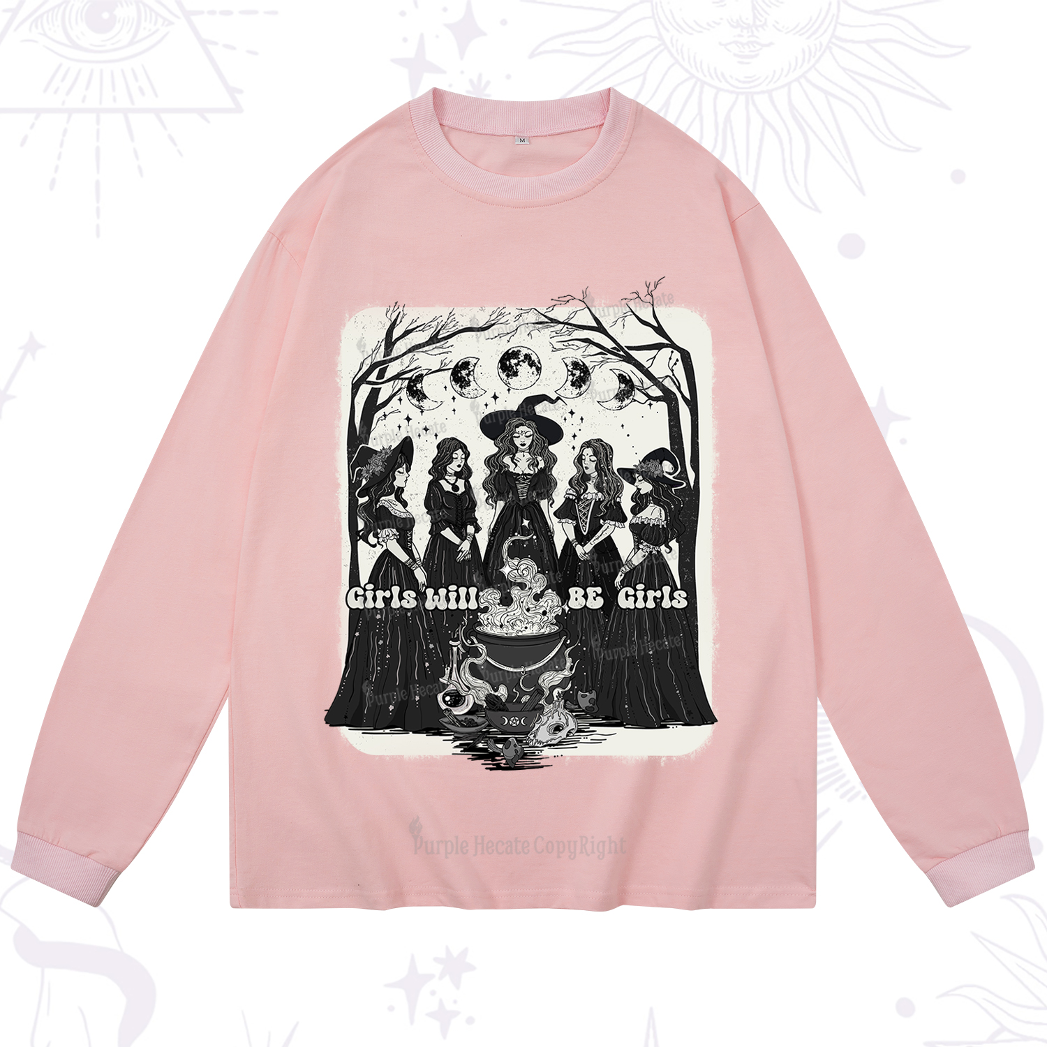 Purplehecate Girls Will Be Girls Long Sleeve T-Shirt