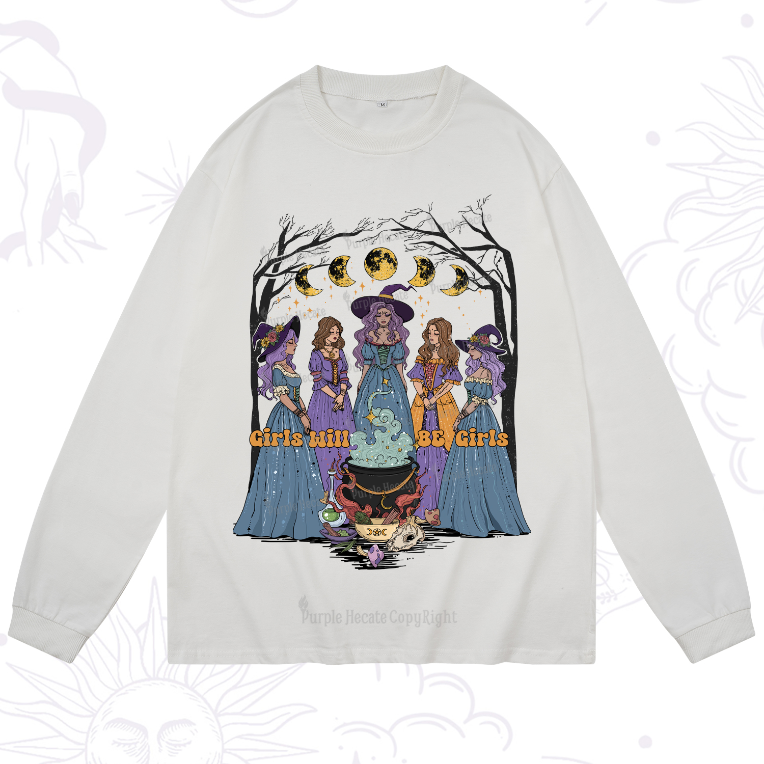 Purplehecate Girls Will Be Girls Long Sleeve T-Shirt
