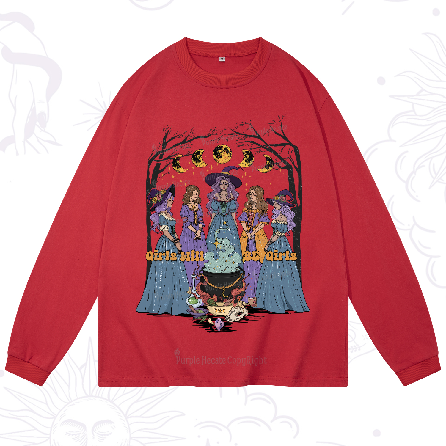 Purplehecate Girls Will Be Girls Long Sleeve T-Shirt