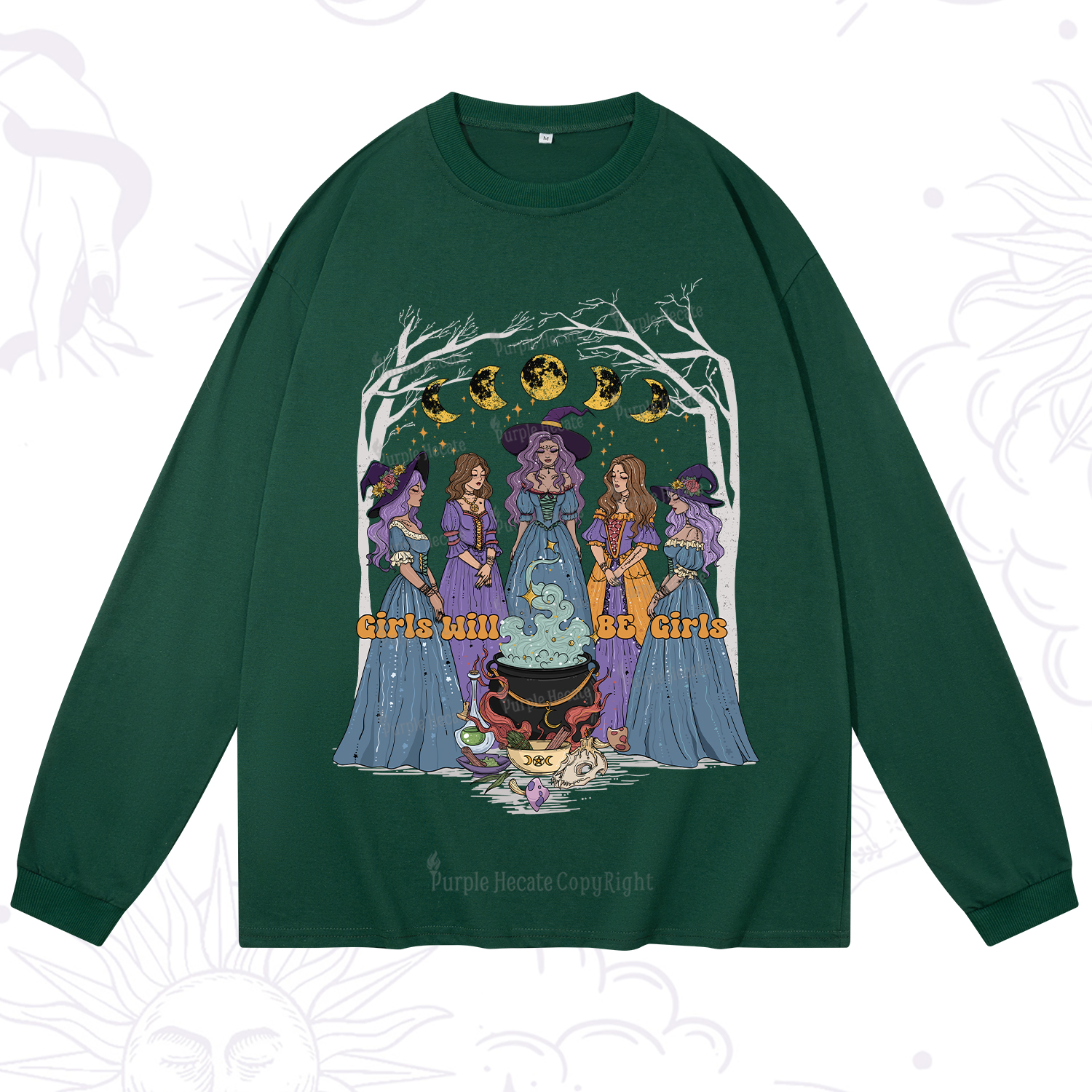 Purplehecate Girls Will Be Girls Long Sleeve T-Shirt