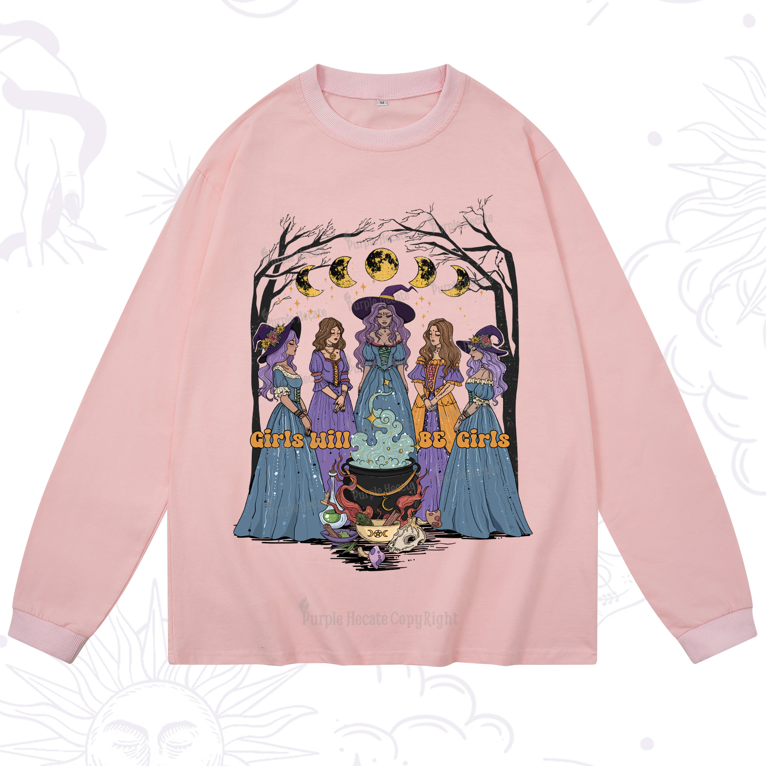 Purplehecate Girls Will Be Girls Long Sleeve T-Shirt