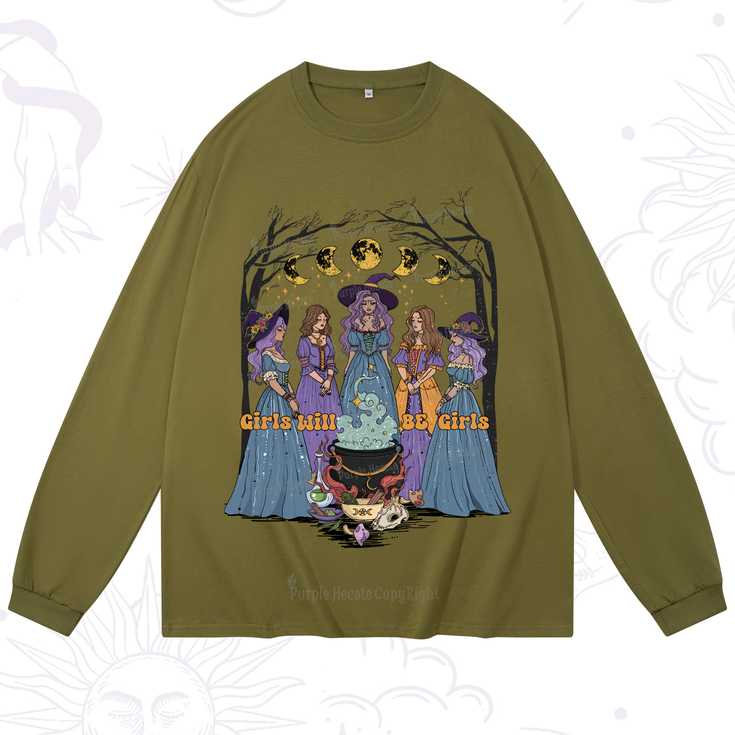 Purplehecate Girls Will Be Girls Long Sleeve T-Shirt