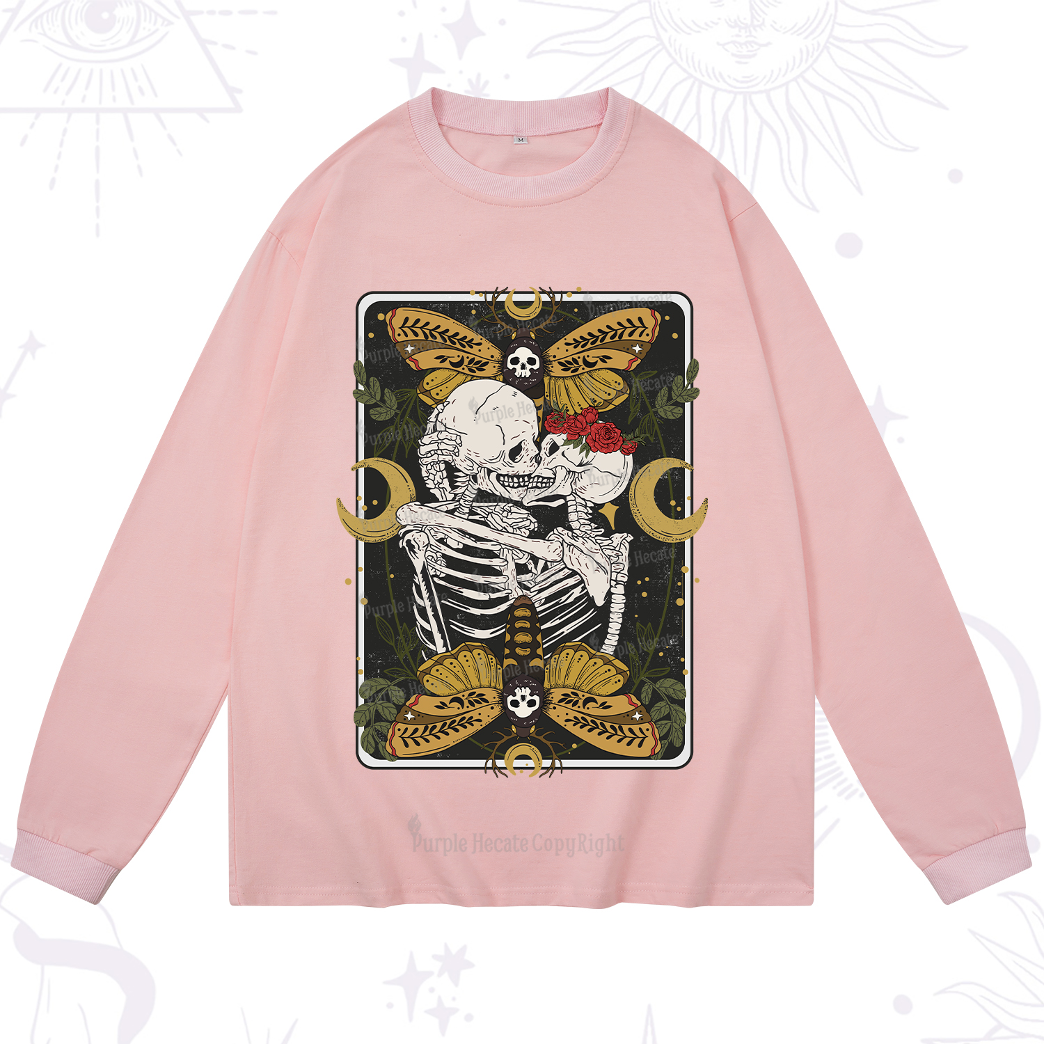 Purplehecate Deathless Moonlit Love Long Sleeve T-Shirt