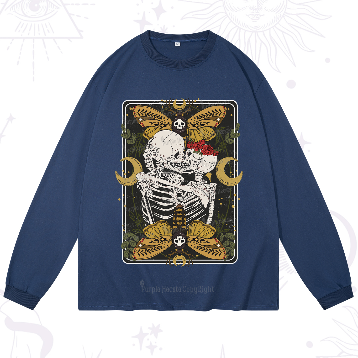 Purplehecate Deathless Moonlit Love Long Sleeve T-Shirt