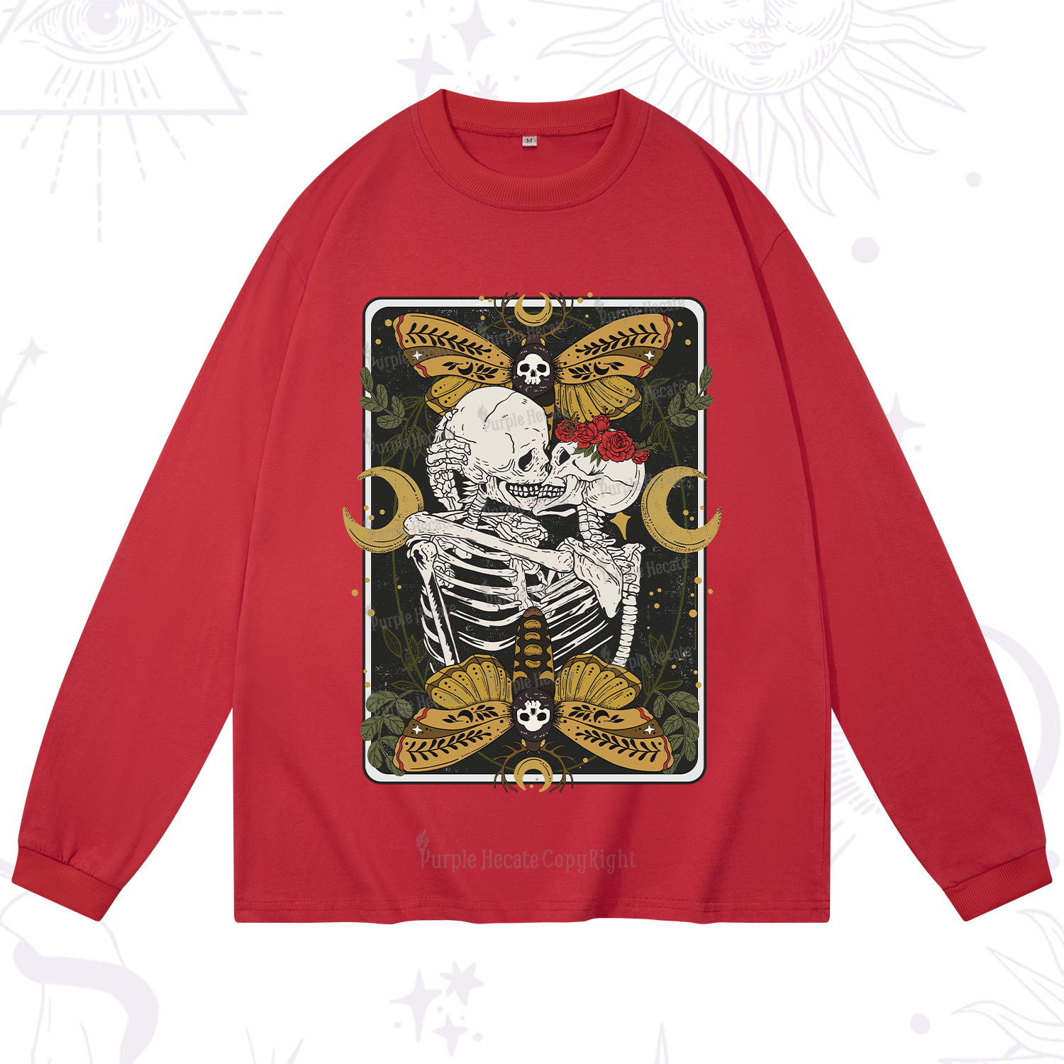 Purplehecate Deathless Moonlit Love Long Sleeve T-Shirt