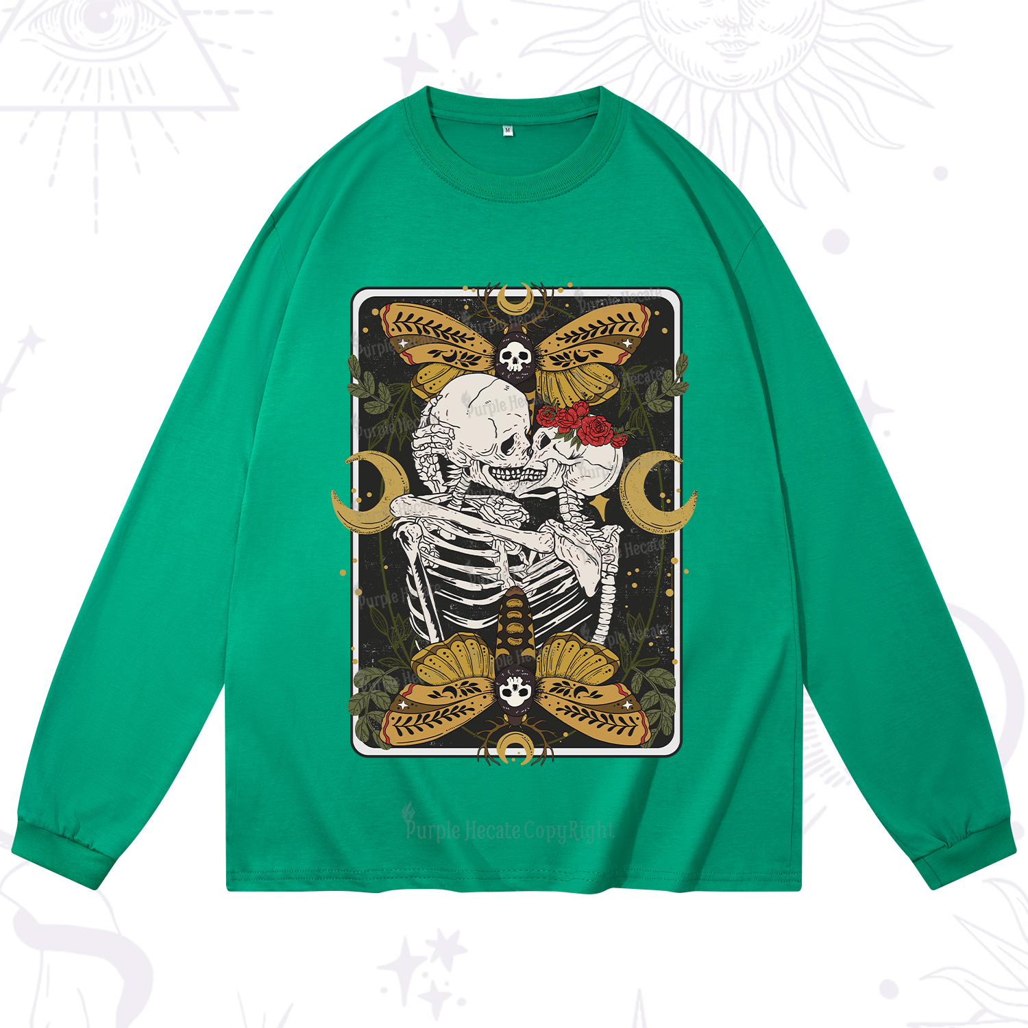 Purplehecate Deathless Moonlit Love Long Sleeve T-Shirt