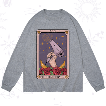 Purplehecate The Hair Dryer Tarot Long Sleeve T-Shirt