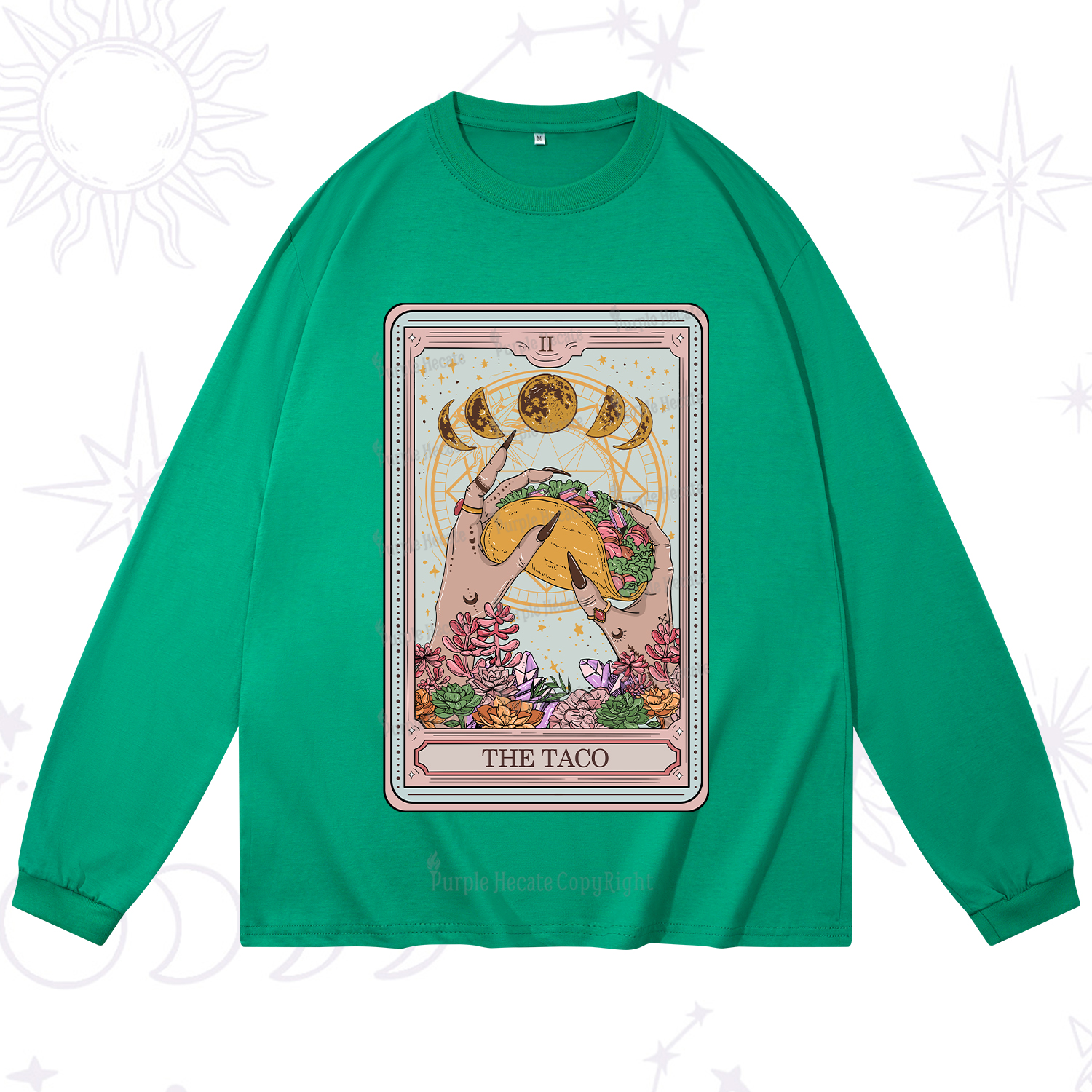 Purplehecate The Taco Tarot Long Sleeve T-Shirt