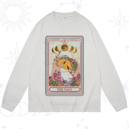 Purplehecate The Taco Tarot Long Sleeve T-Shirt