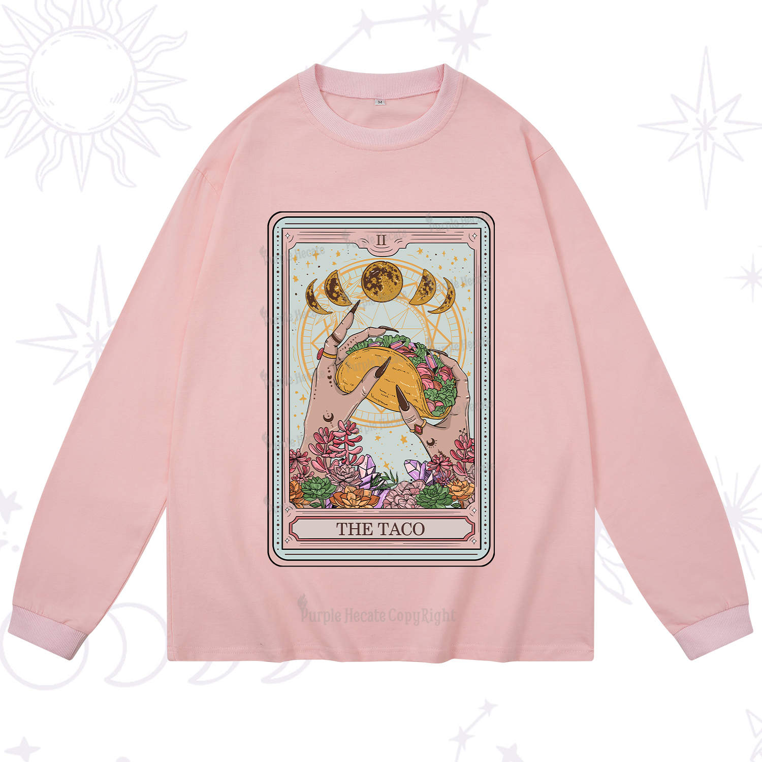 Purplehecate The Taco Tarot Long Sleeve T-Shirt