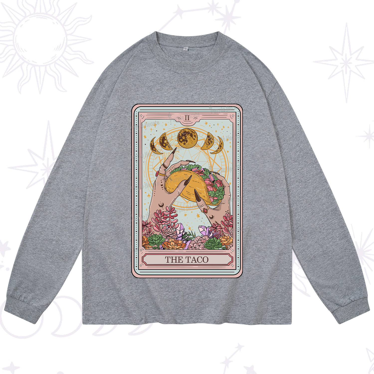 Purplehecate The Taco Tarot Long Sleeve T-Shirt