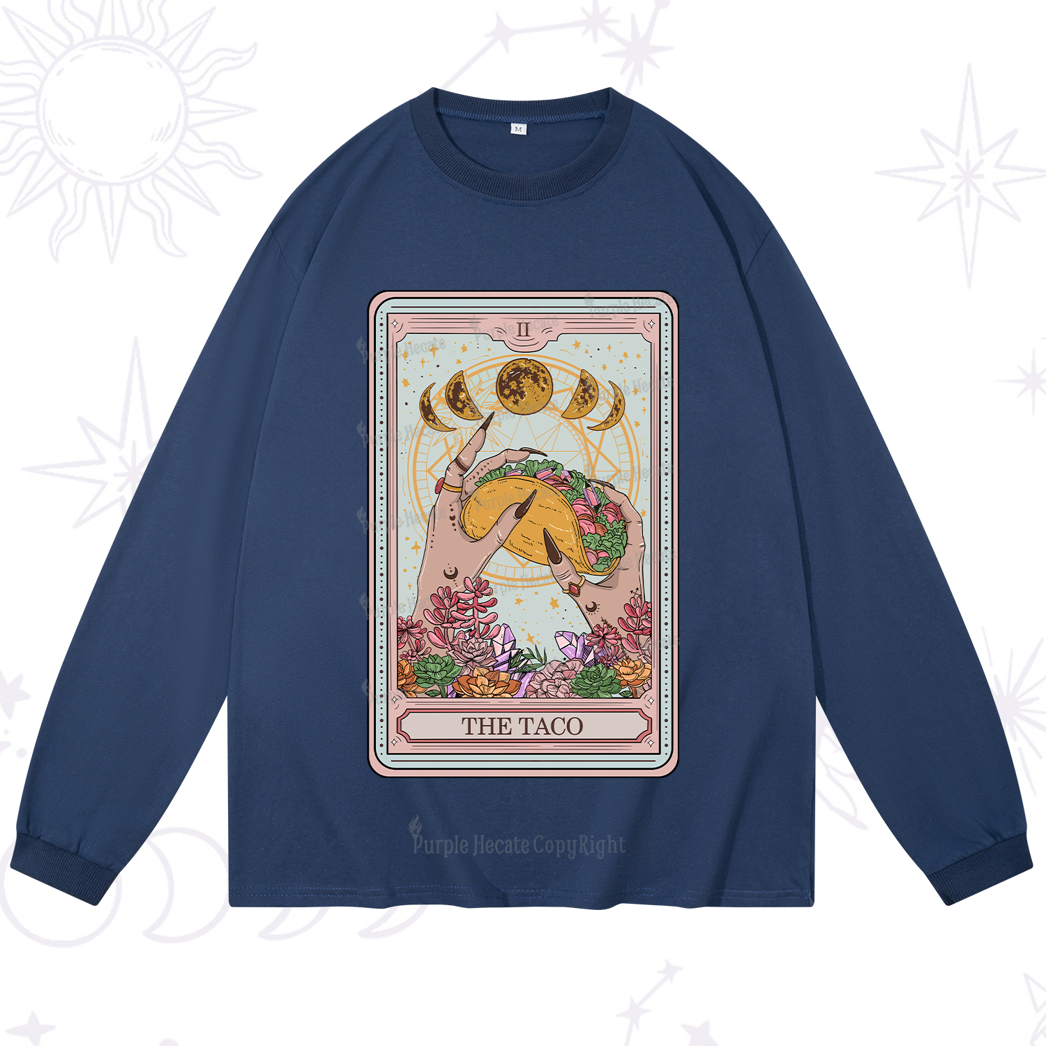 Purplehecate The Taco Tarot Long Sleeve T-Shirt