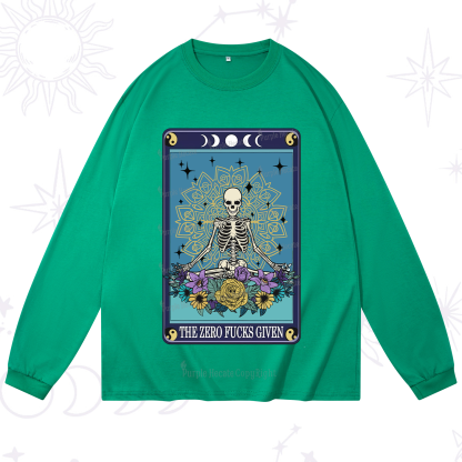 Purplehecate The Zero Fucks Given Tarot Long Sleeve T-Shirt