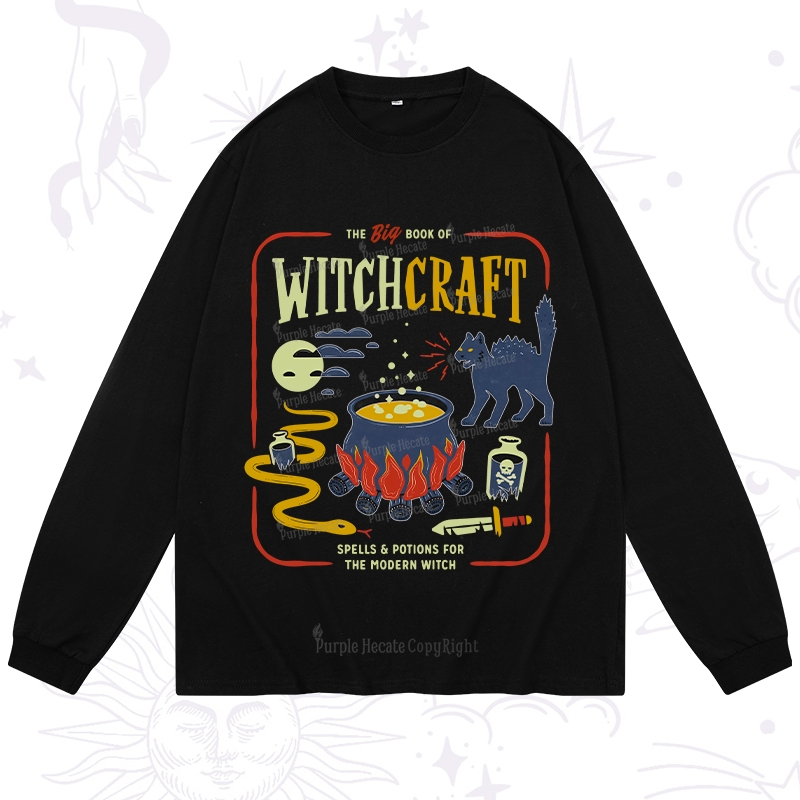 Purplehecate Book Of Witchcraft Long Sleeve T-Shirt