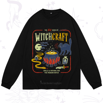 Purplehecate Book Of Witchcraft Long Sleeve T-Shirt