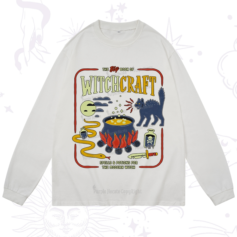 Purplehecate Book Of Witchcraft Long Sleeve T-Shirt