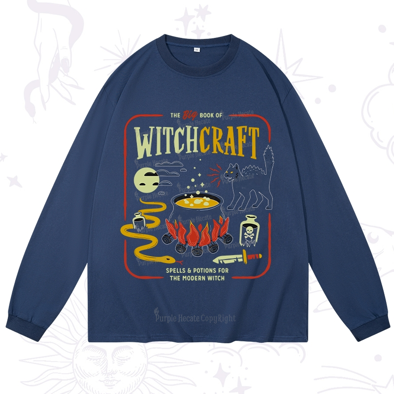 Purplehecate Book Of Witchcraft Long Sleeve T-Shirt
