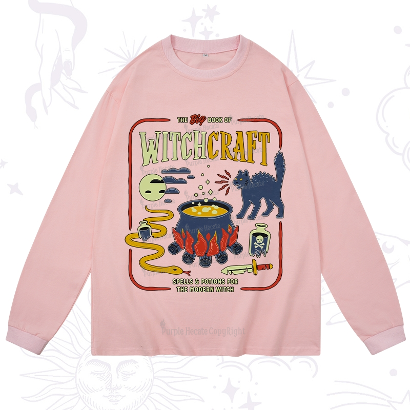 Purplehecate Book Of Witchcraft Long Sleeve T-Shirt