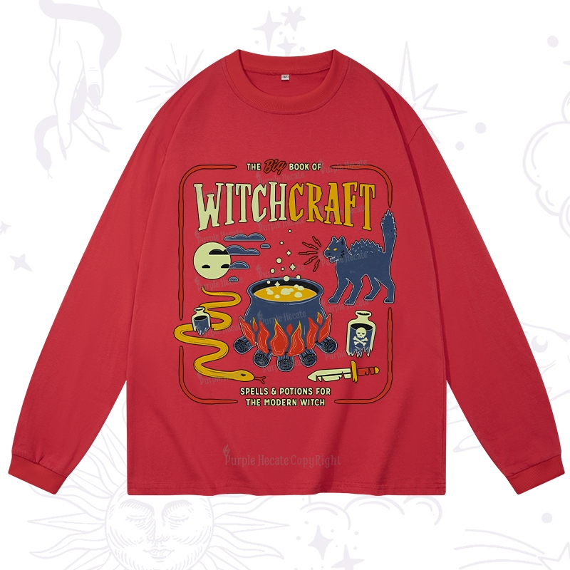 Purplehecate Book Of Witchcraft Long Sleeve T-Shirt
