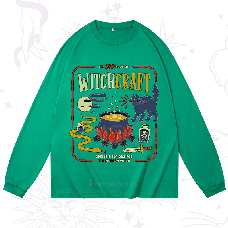 Purplehecate Book Of Witchcraft Long Sleeve T-Shirt