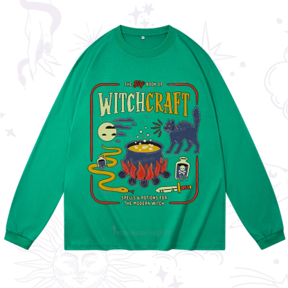 Purplehecate Book Of Witchcraft Long Sleeve T-Shirt