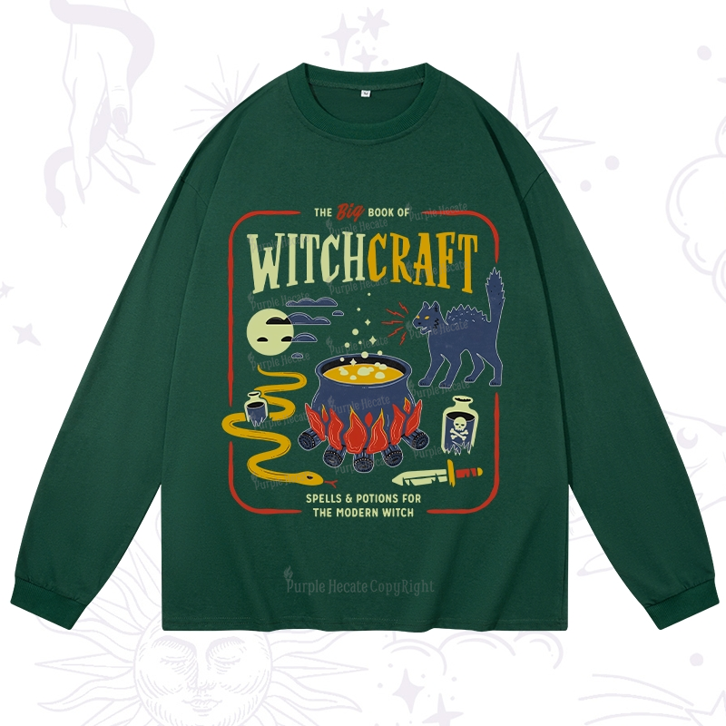 Purplehecate Book Of Witchcraft Long Sleeve T-Shirt