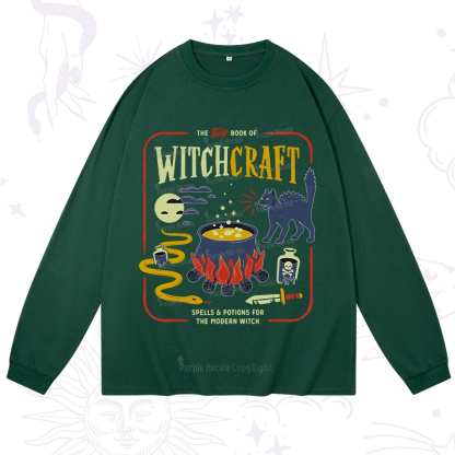 Purplehecate Book Of Witchcraft Long Sleeve T-Shirt