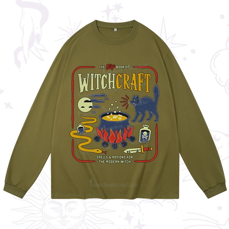 Purplehecate Book Of Witchcraft Long Sleeve T-Shirt