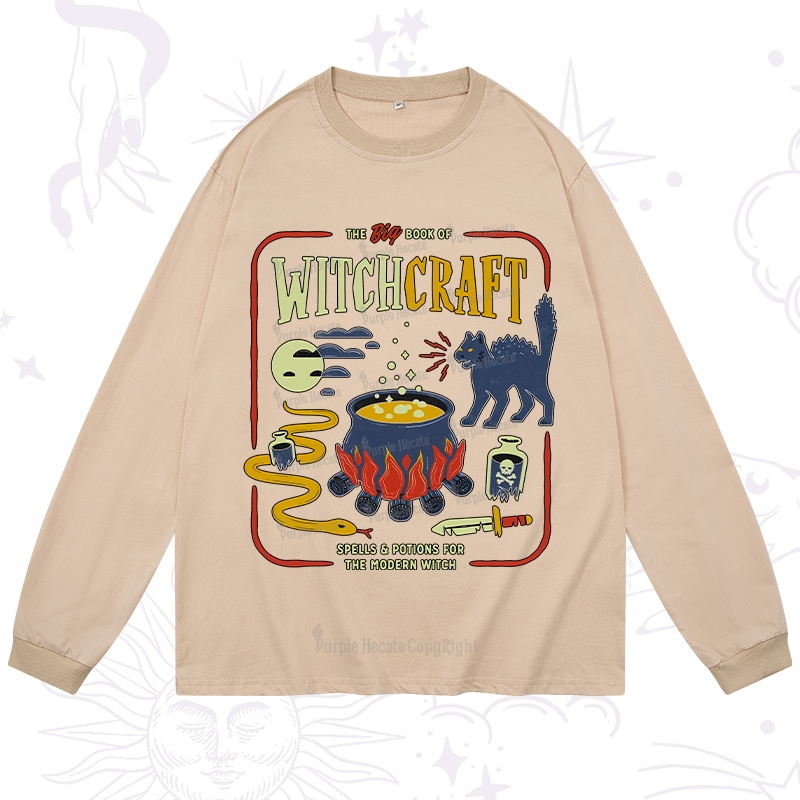 Purplehecate Book Of Witchcraft Long Sleeve T-Shirt