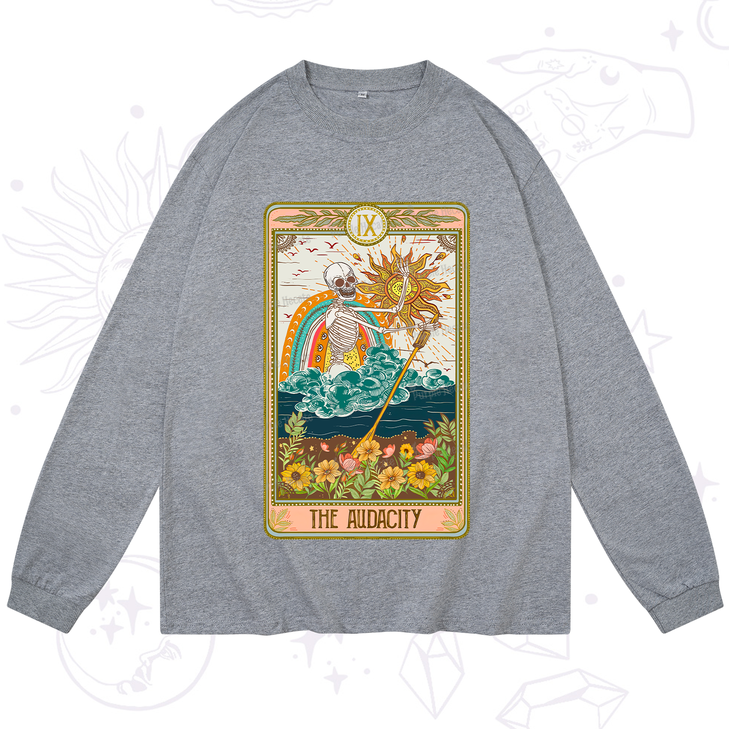 Purplehecate The Audacity Tarot Card Long Sleeve T-Shirt