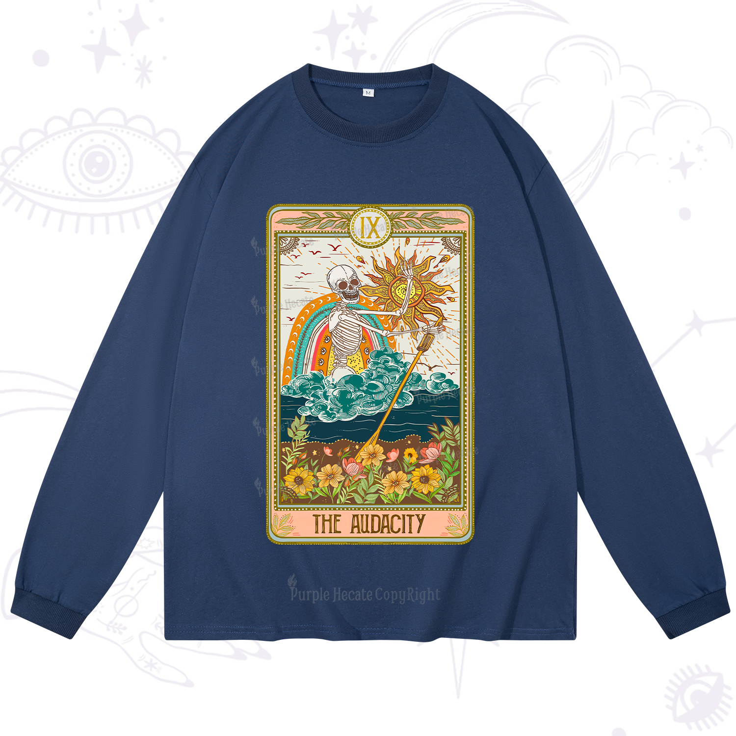 Purplehecate The Audacity Tarot Card Long Sleeve T-Shirt