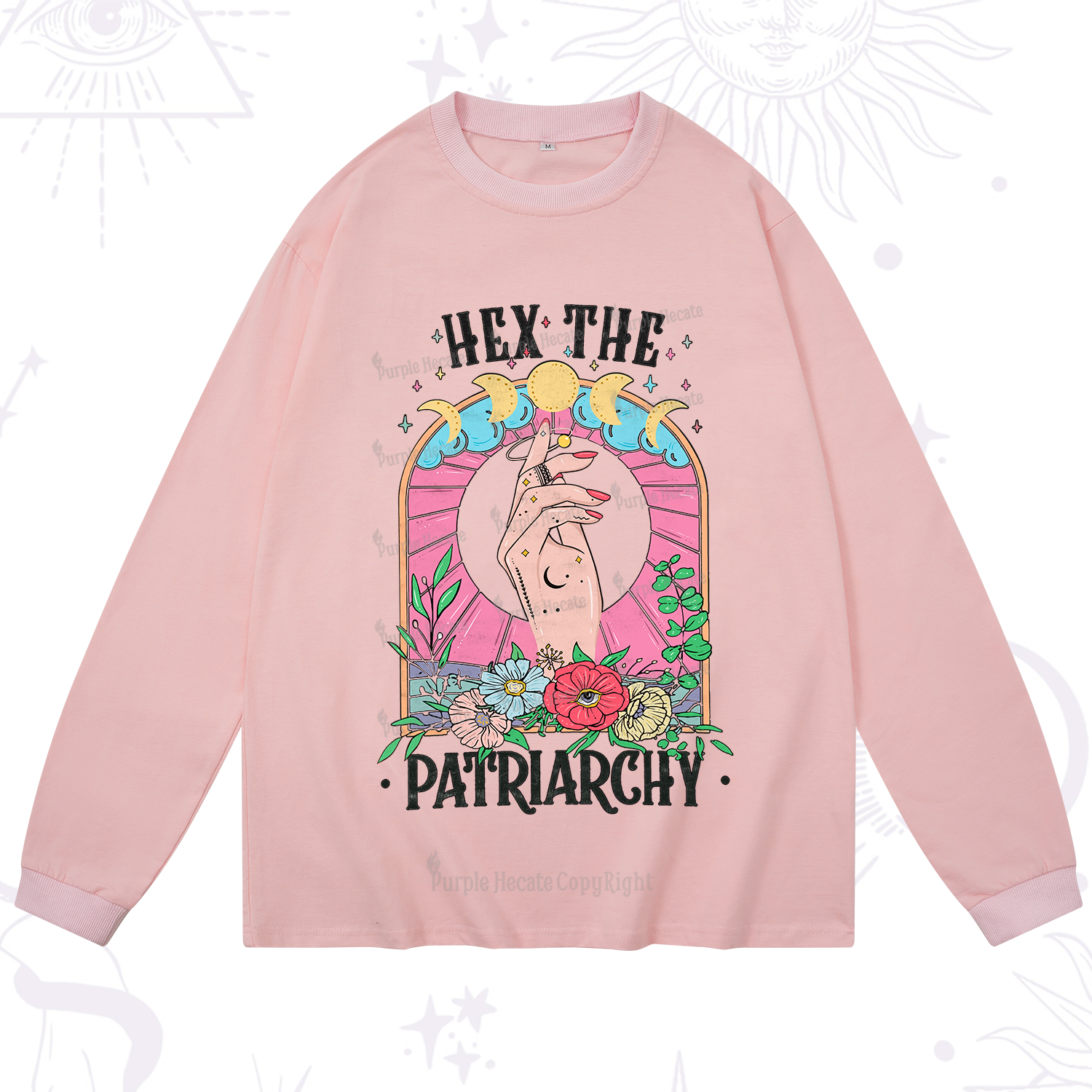 Purplehecate Hex The Patriarchy Long Sleeve T-Shirt