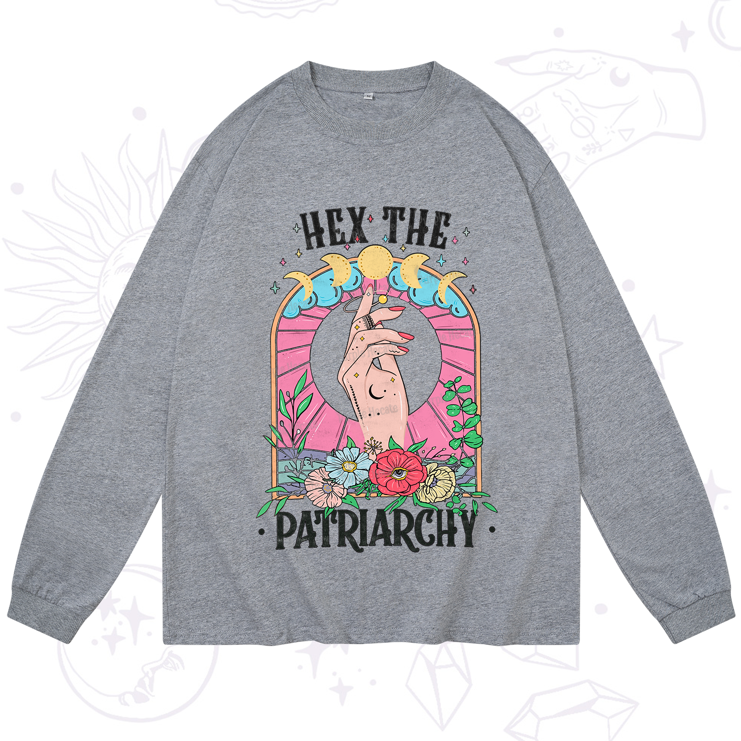 Purplehecate Hex The Patriarchy Long Sleeve T-Shirt