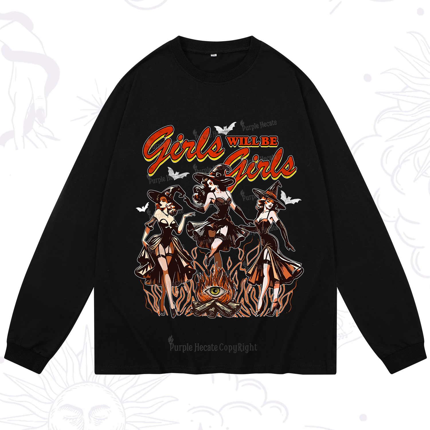 Purplehecate Girls Will Be Girls Long Sleeve T-Shirt