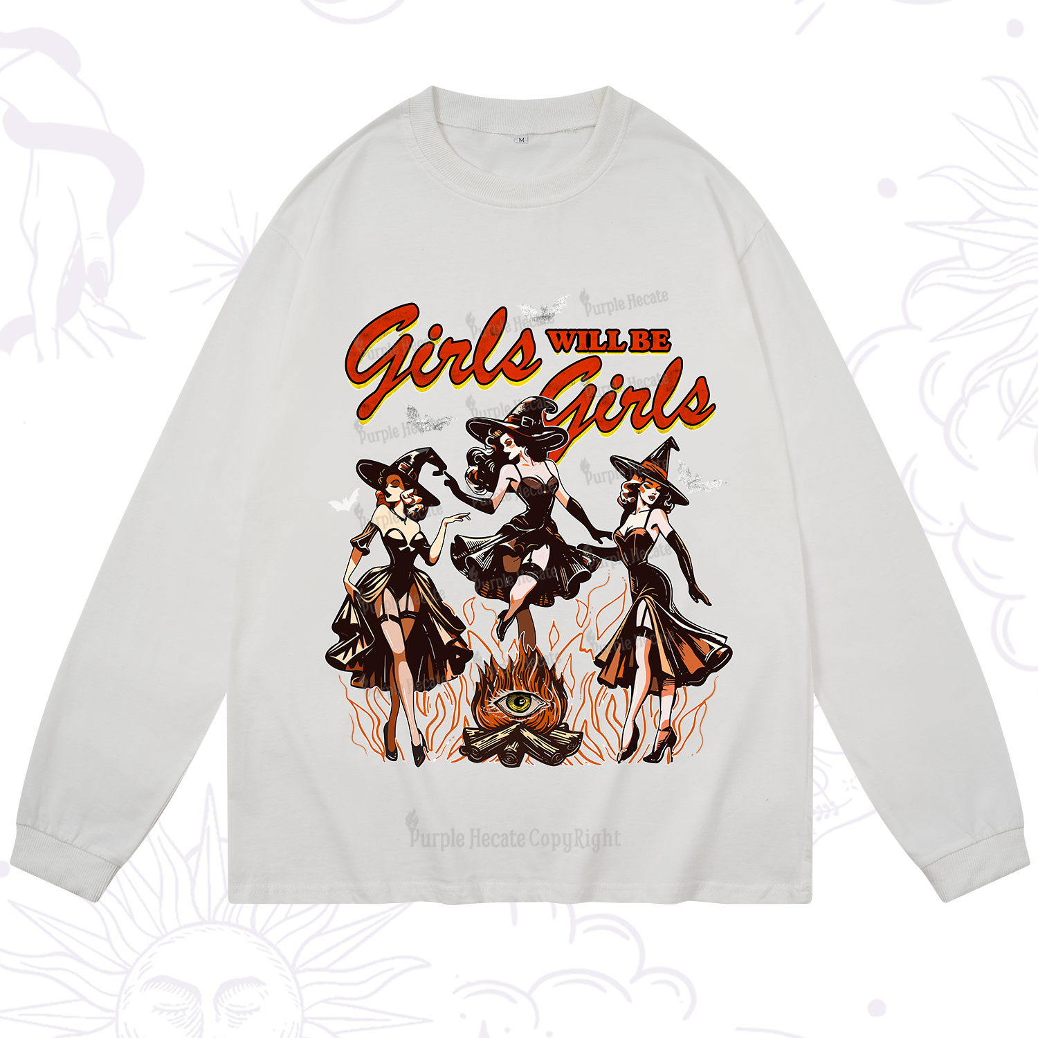 Purplehecate Girls Will Be Girls Long Sleeve T-Shirt