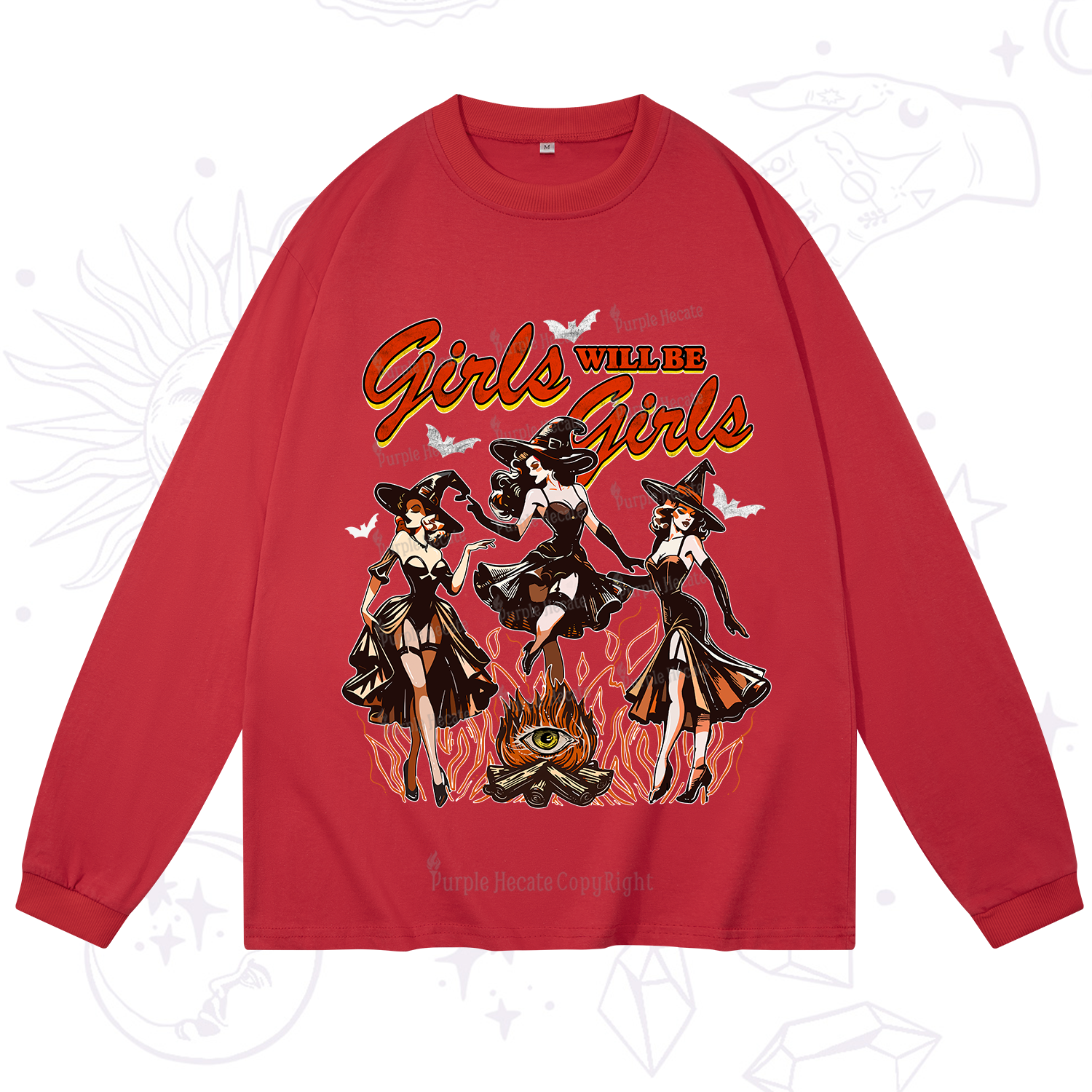 Purplehecate Girls Will Be Girls Long Sleeve T-Shirt