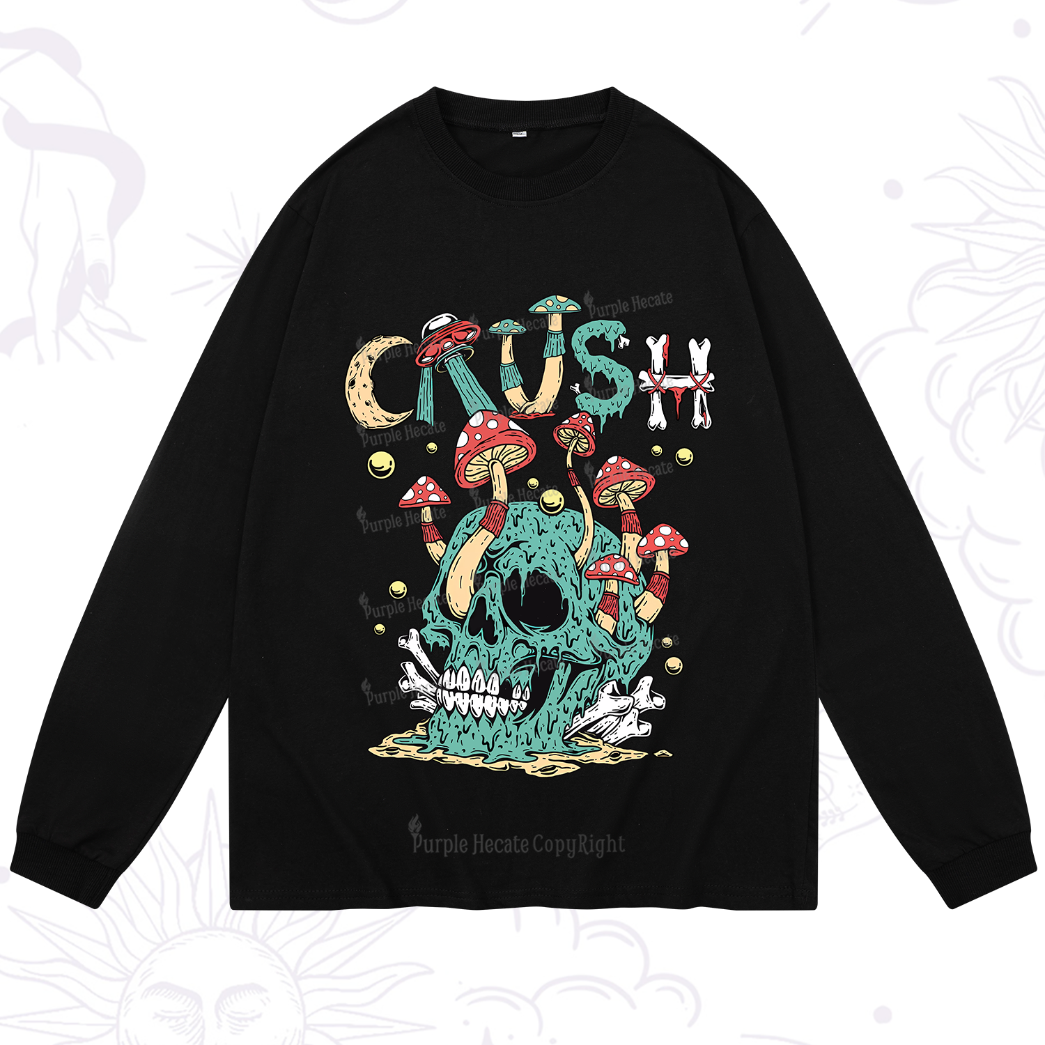 Purplehecate Crush Long Sleeve T-Shirt